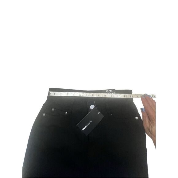Fashion Nova Womans Black High Rise -Straight Jeans Sz 13/14 NWT * - Picture 4 of 7